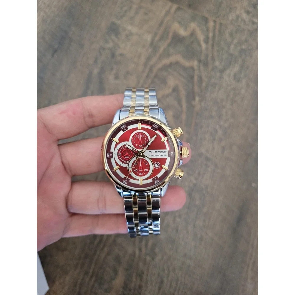 OLENSE New Stylish Chronograph Watch‎ in Stainless Steel For Men